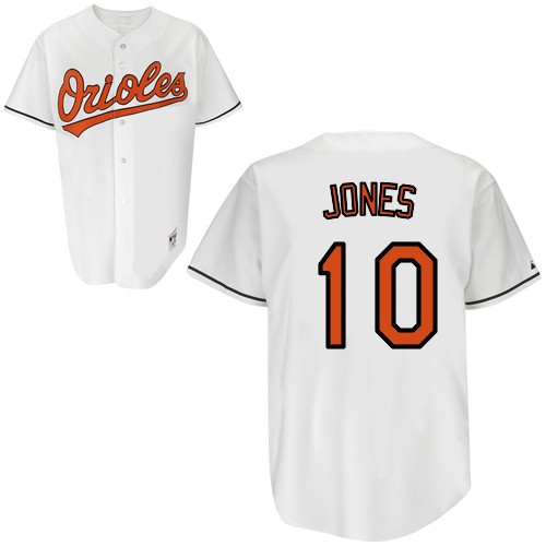 AL East Baltimore Orioles 10 Adam Jones Baseball MLB Jerseys White Cool Base MLB Jersey